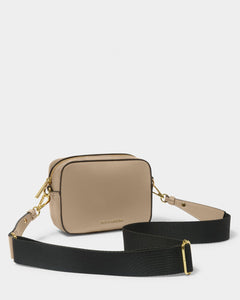 Marni Mini Crossbody Bag in Light Taupe/Charcoal
