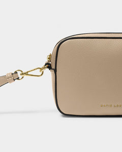 Marni Mini Crossbody Bag in Light Taupe/Charcoal