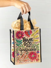Load image into Gallery viewer, Medium Tote - Happy Bag Thank God for Girlfriends
