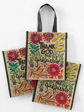 Load image into Gallery viewer, Medium Tote - Happy Bag Thank God for Girlfriends
