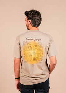 Men's Heavy Crew Neck Classic - Howdy Podner - Faded Khaki