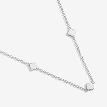 Load image into Gallery viewer, Mini Charms Clovers Necklace In Silver Plating
