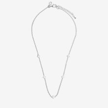 Load image into Gallery viewer, Mini Charms Clovers Necklace In Silver Plating
