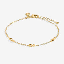 Load image into Gallery viewer, Mini Charms Infinity Bracelet In Gold-Tone Plating
