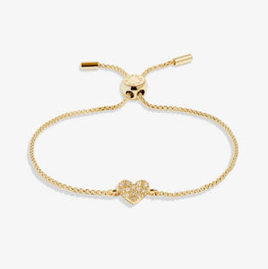 Mini Charms Pavé Heart Bracelet