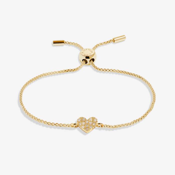 Mini Charms Pavé Heart Bracelet