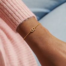 Load image into Gallery viewer, Mini Charms Pavé Linked Circles Bracelet In Gold-Tone Plating
