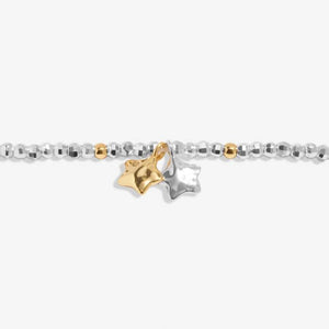 Mini Charms Stars Bracelet In Gold-Tone And Silver Plating