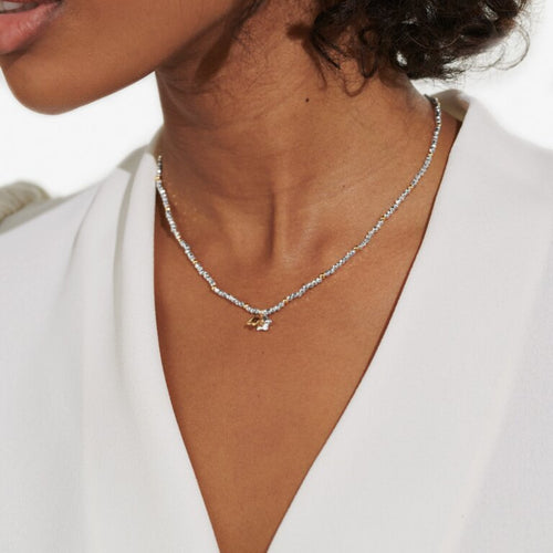 Mini Charms Stars Necklace In Gold-Tone And Silver Plating