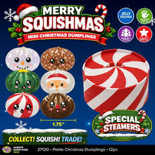 Load image into Gallery viewer, Mini Fun Doh Merry Squishmas Petite Christmas Dumpling Squishy Toy - Squishmas
