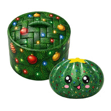 Load image into Gallery viewer, Mini Fun Doh Merry Squishmas Petite Christmas Dumpling Squishy Toy - Squishmas
