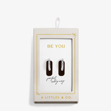 Load image into Gallery viewer, Moments To Shine 'Be You' Hoop Earrings In Silver Plating
