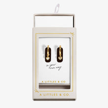 Load image into Gallery viewer, Moments To Shine 'Perfectly You' Hoop Earrings In Gold-Tone Plating
