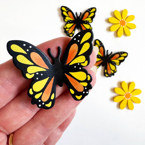 Monarch Butterfly Magnet, Magnetic Decor