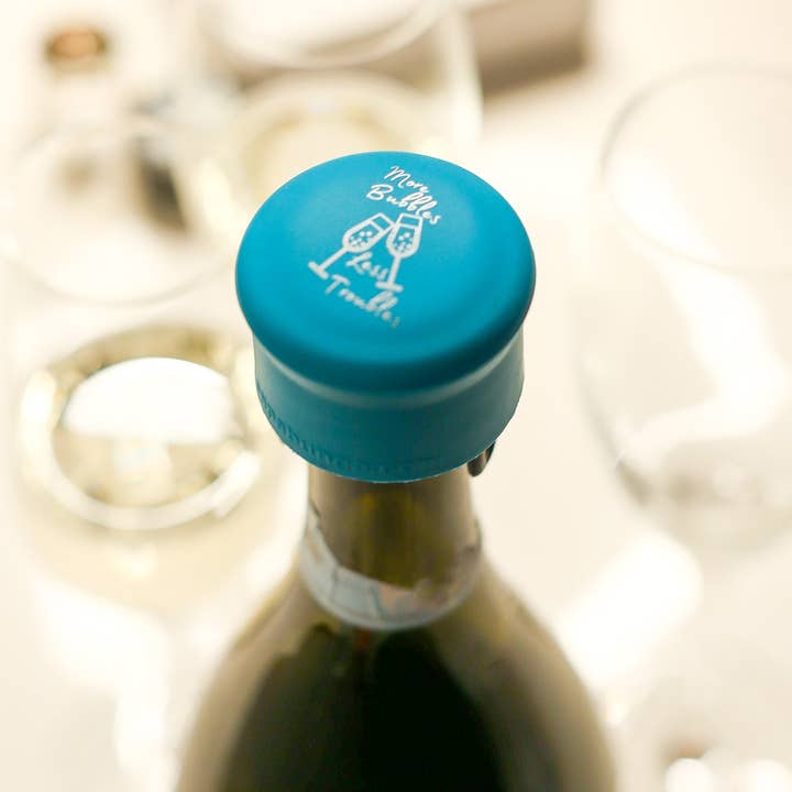 More Bubbles, Less Troubles - Blue - Single Capabubble Cap