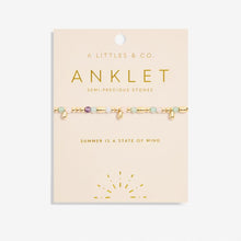 Load image into Gallery viewer, Multi Stone Anklet
