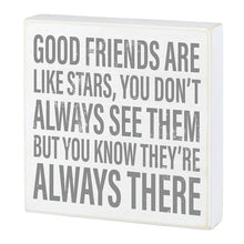 Load image into Gallery viewer, Good Friends Are Like Stars... Box Frame
