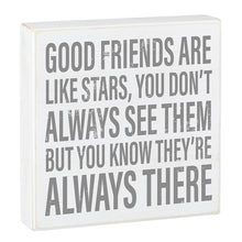 Load image into Gallery viewer, Good Friends Are Like Stars... Box Frame

