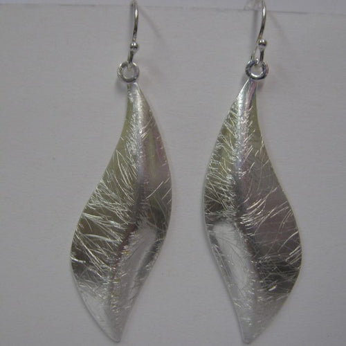 Narrow Bent Domed Earrings