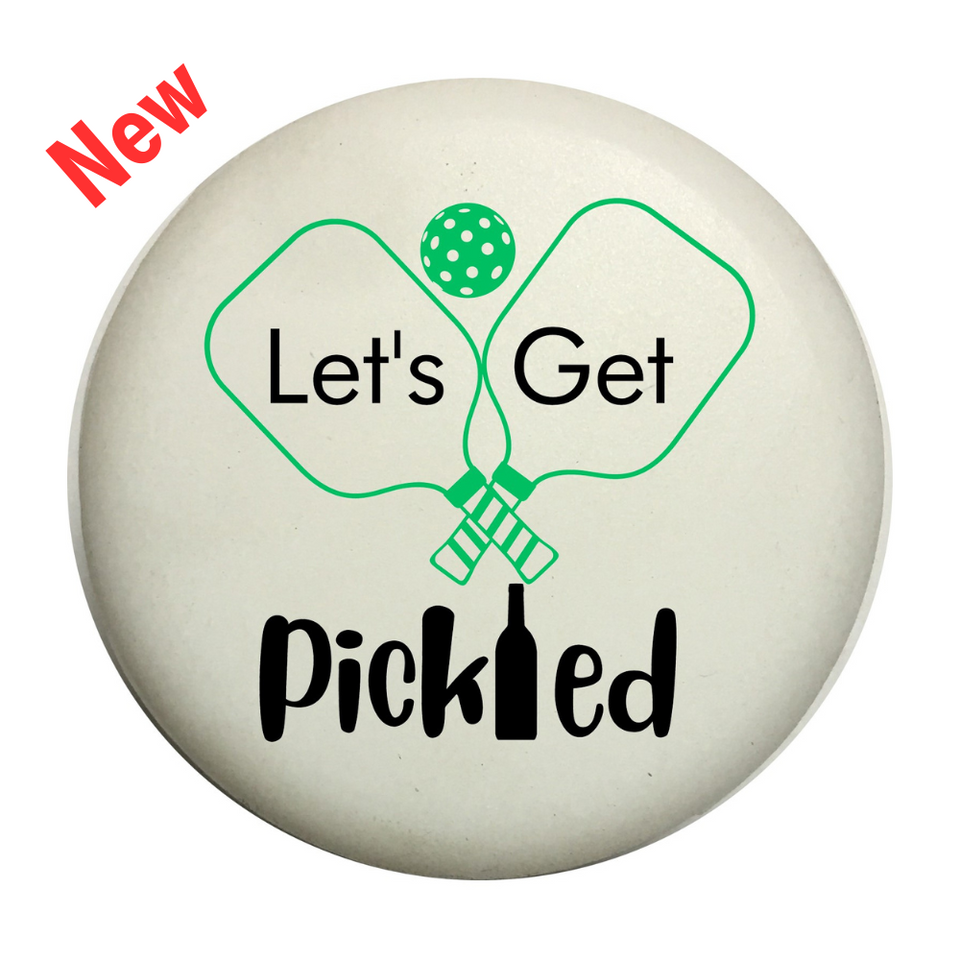 Let's Get Pickled - White - Single Wine Cap