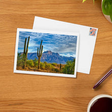Load image into Gallery viewer, Notecard -  Arizona Saguaros and Mountains
