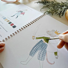 Load image into Gallery viewer, Nutcracker Watercolor Workbook and Watercolor Paint Set
