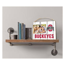 Load image into Gallery viewer, Ohio State Buckeyes Clip It Photo Weathered Logo Frame
