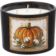 Load image into Gallery viewer, Orange Pumpkin Candle Jar Candle - Pumpkin Spice Scent
