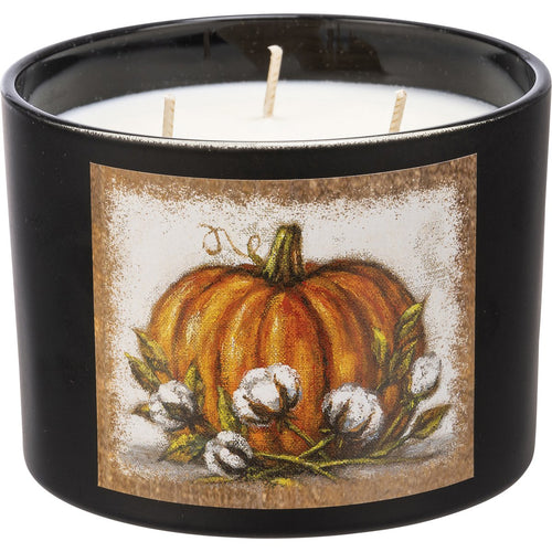 Orange Pumpkin Candle Jar Candle - Pumpkin Spice Scent