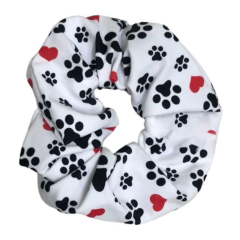 Paw Print Scrunchie