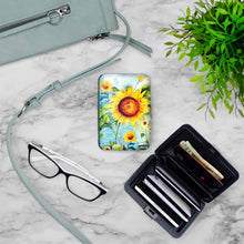 Load image into Gallery viewer, Painted Sunflower Armored Wallet - RFID blocking
