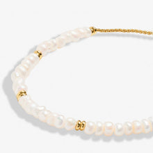Load image into Gallery viewer, Pearl Manifestones Adjustable Bracelet In Gold-Tone Plating
