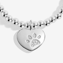 Load image into Gallery viewer, &#39;Pets Leave Pawprints On Our Hearts&#39; Bracelet In Silver Plating
