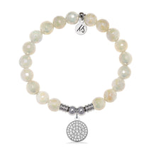Load image into Gallery viewer, Positivity Charm with Moonstone Gemstone Bracelet
