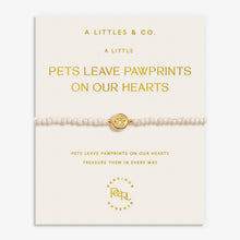 Load image into Gallery viewer, Precious Moments 'Pets Leave Pawprints On Our Heart' Bracelet In Gold-Tone Plating
