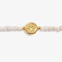 Load image into Gallery viewer, Precious Moments 'Pets Leave Pawprints On Our Heart' Bracelet In Gold-Tone Plating
