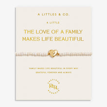 Load image into Gallery viewer, Precious Moments 'The Love Of Family Makes Life Beautiful' Bracelet In Gold-Tone Plating
