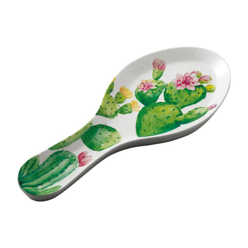 Prickly Pear Cactus Melamine Spoon Rest