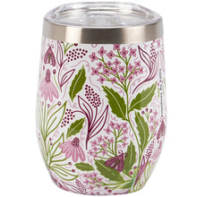 Load image into Gallery viewer, Purple Floral Wine Tumbler

