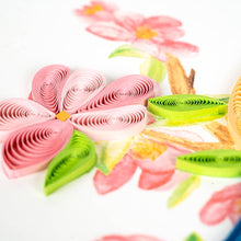 Load image into Gallery viewer, Quilled Bluebird On Flower Branch Card
