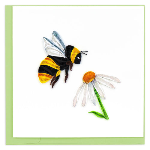 Quilled Bumble Bee Greeting Card
