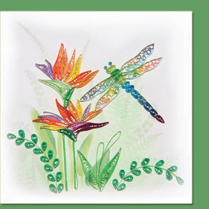 Quilled Dragonfly Card