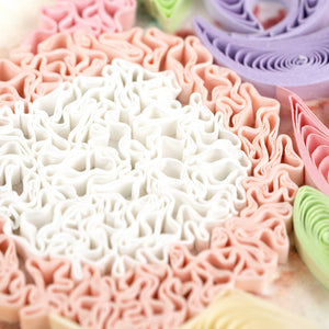 Quilled Floral Wedding Cake Greeting Card
