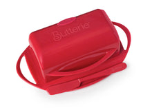 Load image into Gallery viewer, Butter Dish with Attached Flip-Top Lid - Red
