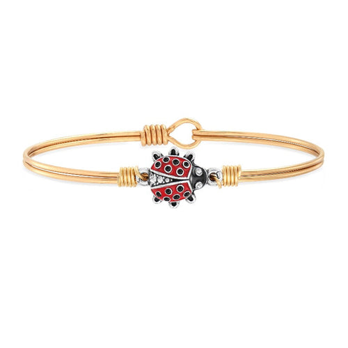 Red Ladybug Bangle Bracelet 1
