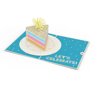 Confetti Birthday Cake Slice Lovepop Card