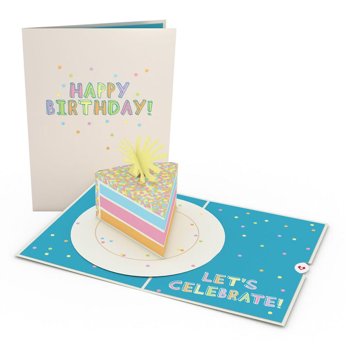 Confetti Birthday Cake Slice Lovepop Card