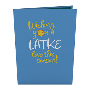 Happy Hanukkah Latkes Lovepop Card