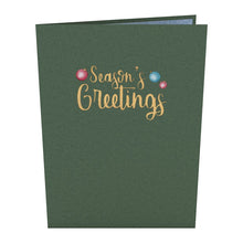 Load image into Gallery viewer, Season&#39;s Greetings Festive Lovepop card
