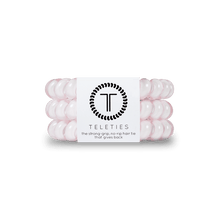 Load image into Gallery viewer, Rose Water Pink Large Hair Ties Set of 3
